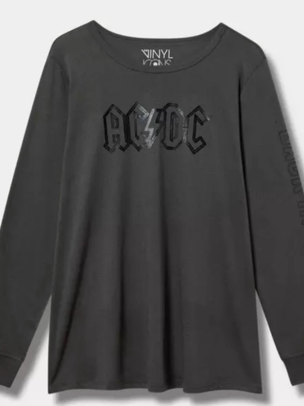 AC/DC Black Long Sleeve Graphic Tee - Torrid 0